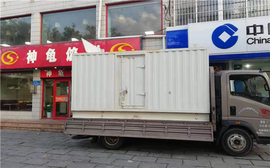 水满乡出租发电机施工案例